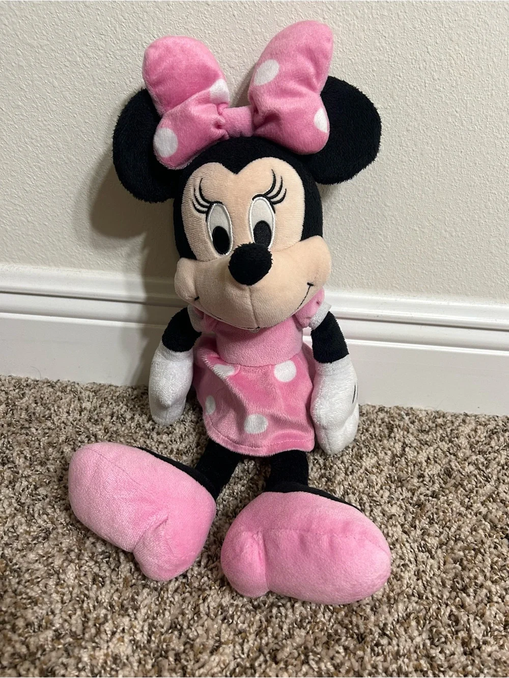 Disney Minnie Mouse Pink Polka-Dot Plush - 18”